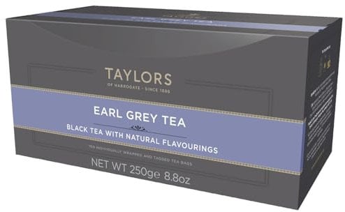 Taylors of Harrogate Earl Grey Tea, 100 Tea Bags (Pack of 1, Total 100 Teabags)