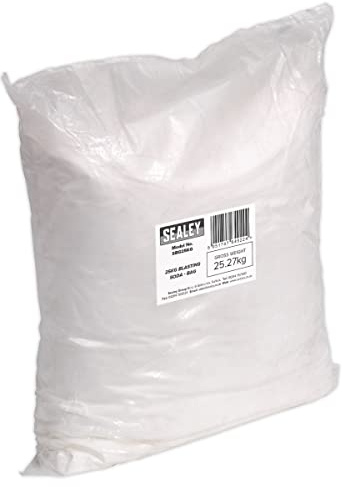 Sealey SBG25KG Blasting Soda Bag, 25Kg, White