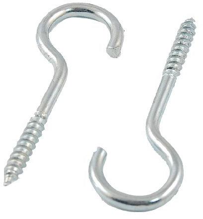 sourcing map 5 Stück 3 MM Gewinde Deckenleuchte Schraube Haken Bild Aufhänger Lampe Wire Holder