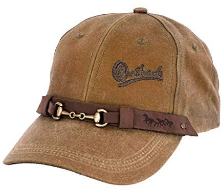 Outback Trading Company Unisex 1482 Waterproof 6-Panel Breathable Cotton Oilskin Equestrian Baseball Cap, Field Tan, One Size