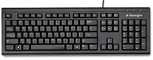Kensington Spill-proof Keyboard, 104 Key Layout, Black