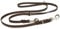 CopcoPet Hundeleine aus Fettleder 2,40m x 8mm Braun – 3-Fach verstellbar, geflochten – Mit Chrombeschlägen – Grifffest, robust – Umhängeleine für kleine Hunde, ideal für Spaziergang, Training