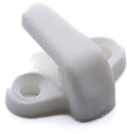 Lacing bungee hooks made from heavy duty nylon (White)