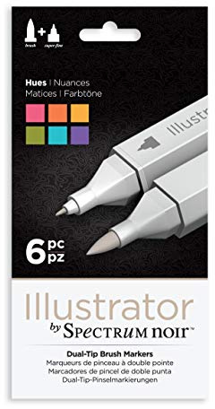Spectrum Noir Illustrator (6Pc) - hues, Pack of 6 , SPECN-IL6-HUE