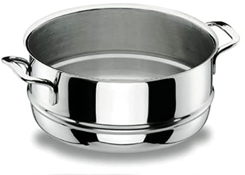 LACOR 90420 Dampfkoch-Aufsatz 20 cm Gourmet | Aus lebensmittelechtem Edelstahl gefertigt; hohe Korrosionsbeständigkeit und Haltbarkeit im täglichen Gebrauch