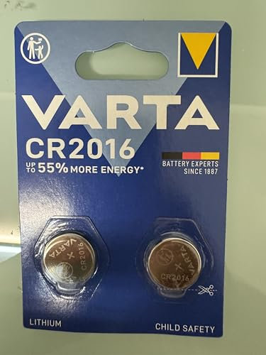 Varta Set di 10 Blister di 2 batterie litio 6016 CR 2016