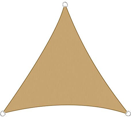 Green Bay Sun Shade Sail Garden Patio Yard Party Sunscreen Awning Canopy 98% UV Block Triangle Sand 4 Size (3x3x3m)