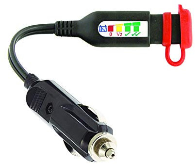 OptiMATE O126 TecMate O-126, Batteriestatus-/Ladesystem-Monitor für 12V Bleiakkus, mit Auto-Stecker