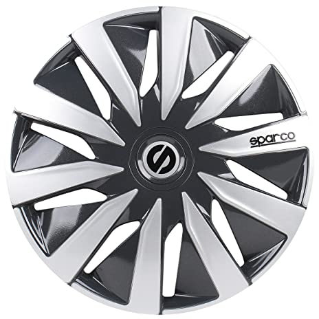 Satz Sparco Radzierblenden Lazio 13-Zoll Grau/Silber