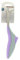 FACKELMANN 03312 Mechanical Gas Lighter, Piezo Igniter, Plastic, Orange, Purple, 26.5 x 6 x 4.5 cm, Yellow, Allume-GAZ ergonomique