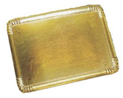 Cepedano Bandeja Cartón Pasteleria Oro 16 x 23 cm. 100 Unidades