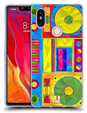 Head Case Designs Boombox Geometrische Gadgets Soft Gel Handyhülle Hülle kompatibel mit Xiaomi Mi 8 SE