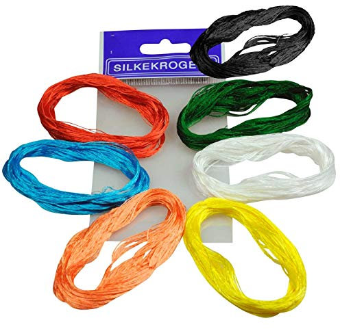 Silkekrogen Angeln Hornhecht Garn - 10 Stück. Farbe Blau