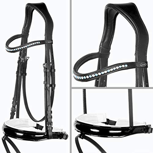 Heinick-Reitsport Trense Soft Selection Lack Weiß anatomisch ~ Luxor ~ WB VB Größe Vollblut/Cob