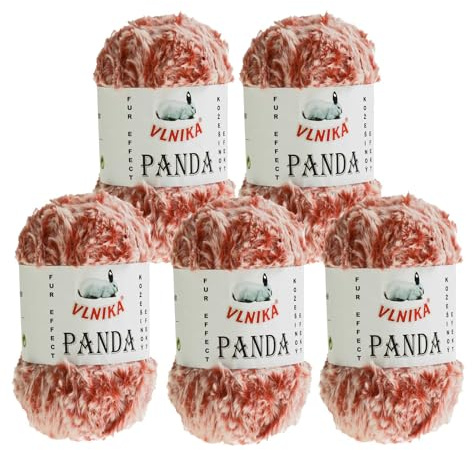 Strickgarn Panda Kunstfell 500g Strick-Wolle Kuschelwolle Plüschwolle - Farbwahl