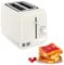 Moulinex tostadora Soleil LT300A - Tostadora 2 ranuras cortas de 850 W, 7 niveles de tostado y 3 funciones, descongelar y recalentar, ranuras de ancho variable, palanca extracción, color marfil