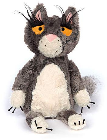 SIGIKID 39307 Bad Cat Beasts Town Kinder und Erwachsene Kuscheltier empfohlen ab 3 Jahren grau/weiß