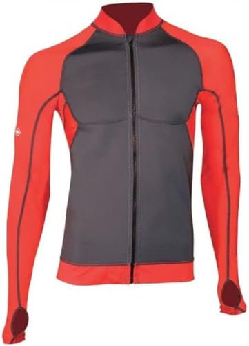 Beuchat Men's Atoll Reisverschluss Jacke, rot, XL