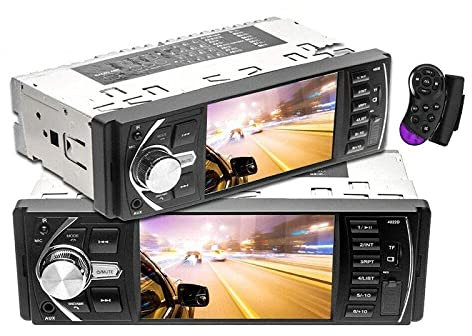 Riloer 1DIN Bluetooth Auto Bluetooth Freisprech USB SD mit Bildschirmanzeige Videoanzeige