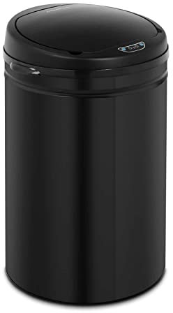 Fromm & Starck Sensor Trash Can Motion Sensor Dustbin Kitchen Bin Inner Bin Carbon Steel 30L STAR_BIN_24 (Carbon Steel Housing, PP Inner Bin, ABS Lid, Max. Distance From Sensor 30cm)