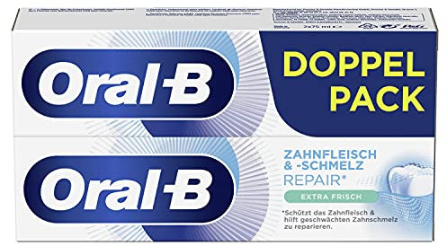 Oral-B Zahnfleisch & -schmelz Repair Extra Frisch Zahncreme, 2 x 75 ml