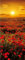 A.Monamour Türtapete Selbstklebend Türfolie Türposter 3D Mohnfeld Bei Sonnenuntergang Naturlandschaft Vinyl Folie Türdeko Tapete Wandbild Türaufkleber Türtattoo 90 x 200 cm