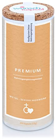 Wunschkapsel WEIBLICHE SEXUALHORMONE Premium Ergänzung | für Deinen Hormonhaushalt | mit Heilkräuter-Extrakten, Vitaminen und Spurenelementen | 290 vegane Kapseln aus deutscher Manufaktur