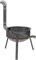 YYUINU Poêle À Charbon/Bois Détachable Portatif, Poêle Multifonctions en Fonte De Chauffage Et De Cuisson, Réchaud De Camping Mobile Intérieur/extérieur avec Cheminée,58CM