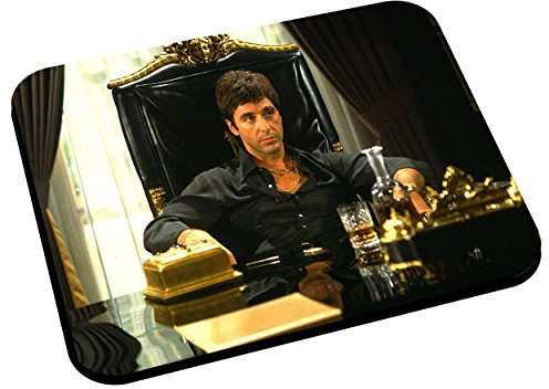 French Unicorn Mauspad für Foto, Motiv: Scarface Tony Montana Trone