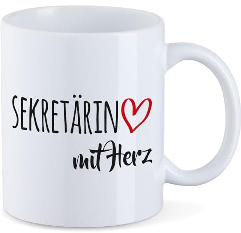 huuraa Kaffeetasse Sekretärin Geschenk Tasse Weiß 330ml Sekretärin Geschenkidee