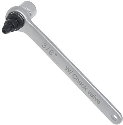 FIRSTINFO Mini purgeur d'embrayage de Liquide de Frein 3/8 avec clapet Anti-Retour, Douille à 6 Points et clé à molette