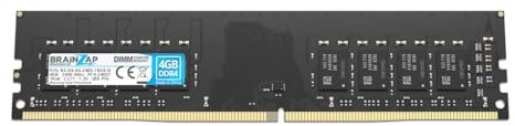 BRAINZAP 4GB DDR4 RAM DIMM PC4-2400T 1Rx8 2400MHz 1.2V CL17 - Memoria RAM para ordenador