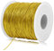 LEREATI Filo Dorato per Decorazioni 1mm x 100m Filo Natalizio Filo Oro per Gioielli, Filo per Palline Natale, Artigianato, Confezioni Regalo, Hobby Creativi, Braccialetti (Oro)