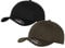 2er Flexfit Unisex Wooly Combed Cap Baseball Caps graue Unterseite S M L XL XXL Basecap Mütze, L/XL, 1x Black-Black + 1x Dark Grey + 1x HL-Kauf Notizblock