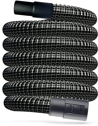 12m Saugschlauch, Absaugschlauch kompatibel mit Kärcher Staubsauger Serie K/A/MV & WD zum Anschluss an z.B. Säge, Schleifgerät, Bohrmaschine, Hobel usw.