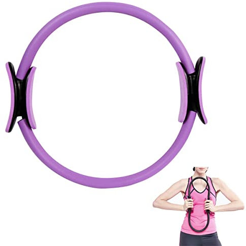 Pilates-Ring, magischer Fitness-Pilates-Ring mit doppelt gepolsterten Griffen, Übungs-Widerstandsausrüstung, Straffung, Yoga, Pilates-Ring für Frauen, Bauchmuskeln und Beine, Gewichtsverlust