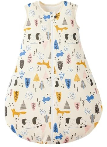 Duomiaomiao Schlafsack Baby Ganzjahres, Baumwolle Baby Schlafsack Winter, Baby Schlafsack Neugeboren, Baby Schlafsack 1.5 tog, Warmer Schlafsack Baby, Atmungsaktiver Winter Schlafsack Baby(ZK)