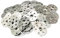 MagiDeal Rondelle de répartition de 200x, rondelles plates pour la fixation de panneaux isolants, joints plats, attaches à broches, pour vis et clous, Six trous