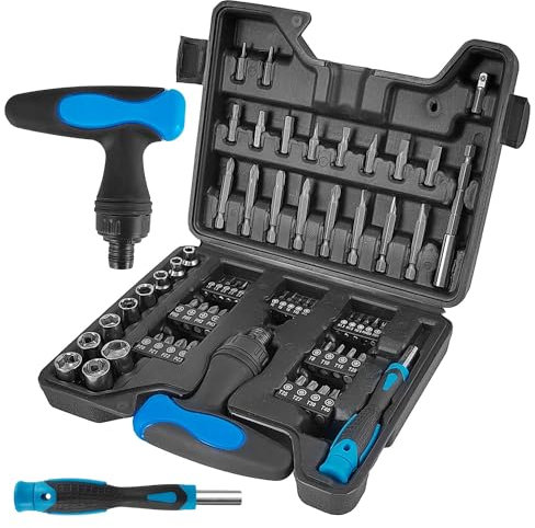 63 Stücke Feinmechaniker Schraubendreher Set, Schraubenausdreher mit Aufbewahrungsbox, Multifunktionales Feinmechaniker Werkzeug Set, Feinmechaniker Set, für Elektronische Produkte, Gussformen