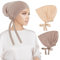 PHOGARY 2 Stück Frauen Undercap Hijab, Islamische Muslimische Unterschal Hijabcap mit Tie Back Closure Solid Color Unter Schal Hijab Mütze Turban Kopfbedeckung Chemo Kopftuch Schlafmütze (E)