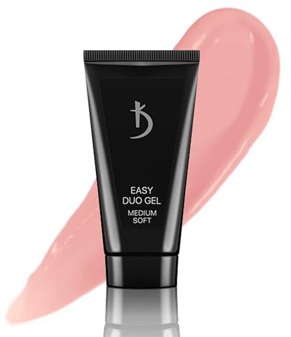K Professional Acryl Gel - Poly Nail Gel -30ml- Polygel Nagel - Aufbaugel Acrylgel für Nägel UV LED - Builder Easy Duo Gel Medium Soft Art 10