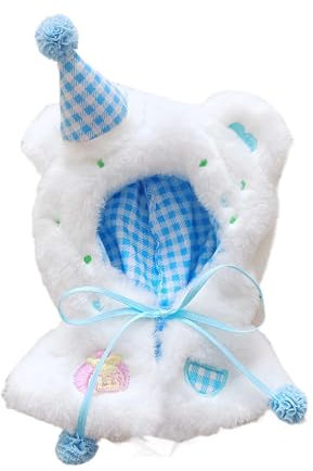Milageto 15cm Puppenkleidung Plüschtierkleidung, Modepuppe Schal Kleidung Plüschpuppe Zubehör, Blau