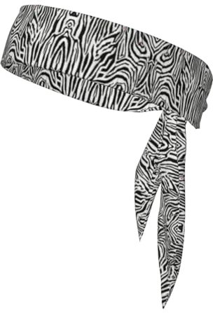 Stirnband mit Zebra-Druck, rutschfestes Haarband, feuchtigkeitsableitend, schnell trocknendes Sporthaarband
