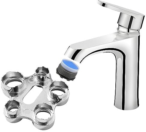 Strahlregler Serviceschlüssel, wasserhahn sieb Belüfter Schlüssel Werkzeug, Luftsprudler Montageschlüssel für M16 /M18 / M20 /M22 / M24 / M28