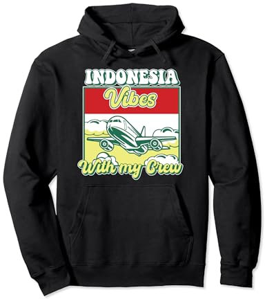 Reisen Sie mit My Crew Indonesia Vibes in Indonesien Pullover Hoodie