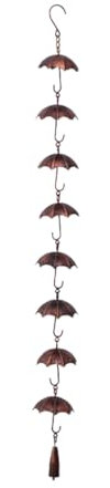 Elegante Regenschirme Regenkette für Gartendekorationen, einzigartige hängende Glocken