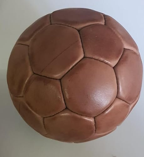 scherenkauf Vintage Leder-Handball, Braun, Herren, Gr. 2, Echtleder handgenäht