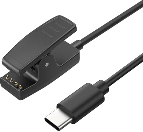 Type C Chargeur Compatible avec Garmin Lily, Forerunner 35 35J 230 235 630 645 Music 735XT, Approach G10 S20,Vivomove HR,ForeAthlete 35J-Câble de Charge USB 3,3ft 100cm-GPS Montres Accessoires(USB C)