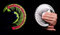 Einführungspreis Chris Cards Covered Circles Glow Playing Cards - Cardistry, Zauberkarten mit dem Glow Effekt Kartendeck Zaubertricks - Spielkarten - Pokerkarten
