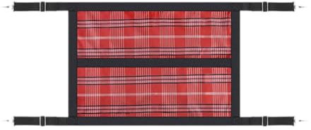 MagiDeal Stall Guard for Horse Barn Guard for Goats, Cows Easy Install 59.1 inch x 18.9 inch Gear Pet Stable Supplies Stall Door Guard, Red